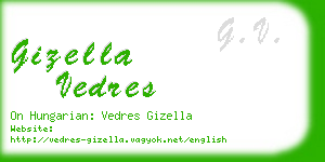 gizella vedres business card